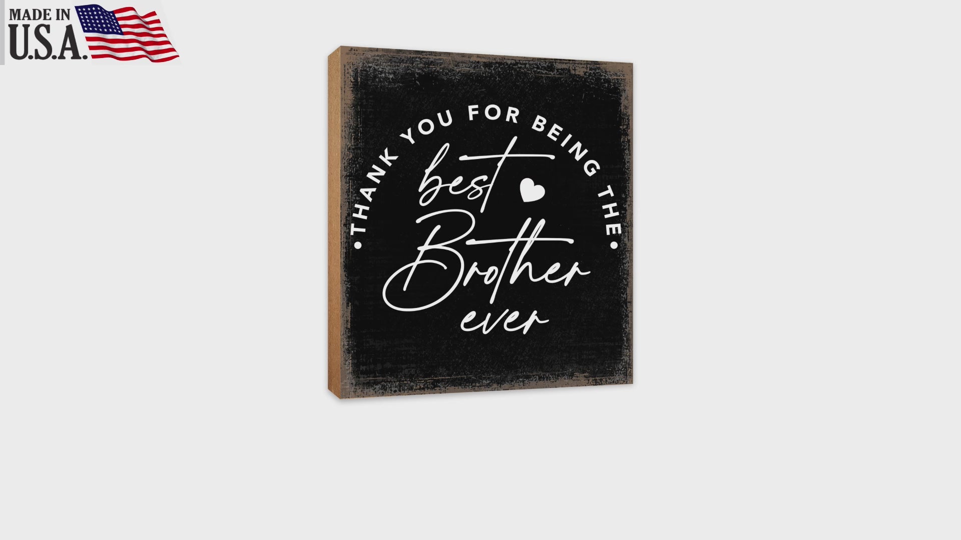 Lifesong Milestones Wooden Tabletop Signs - A cherished token for your elder sibling.