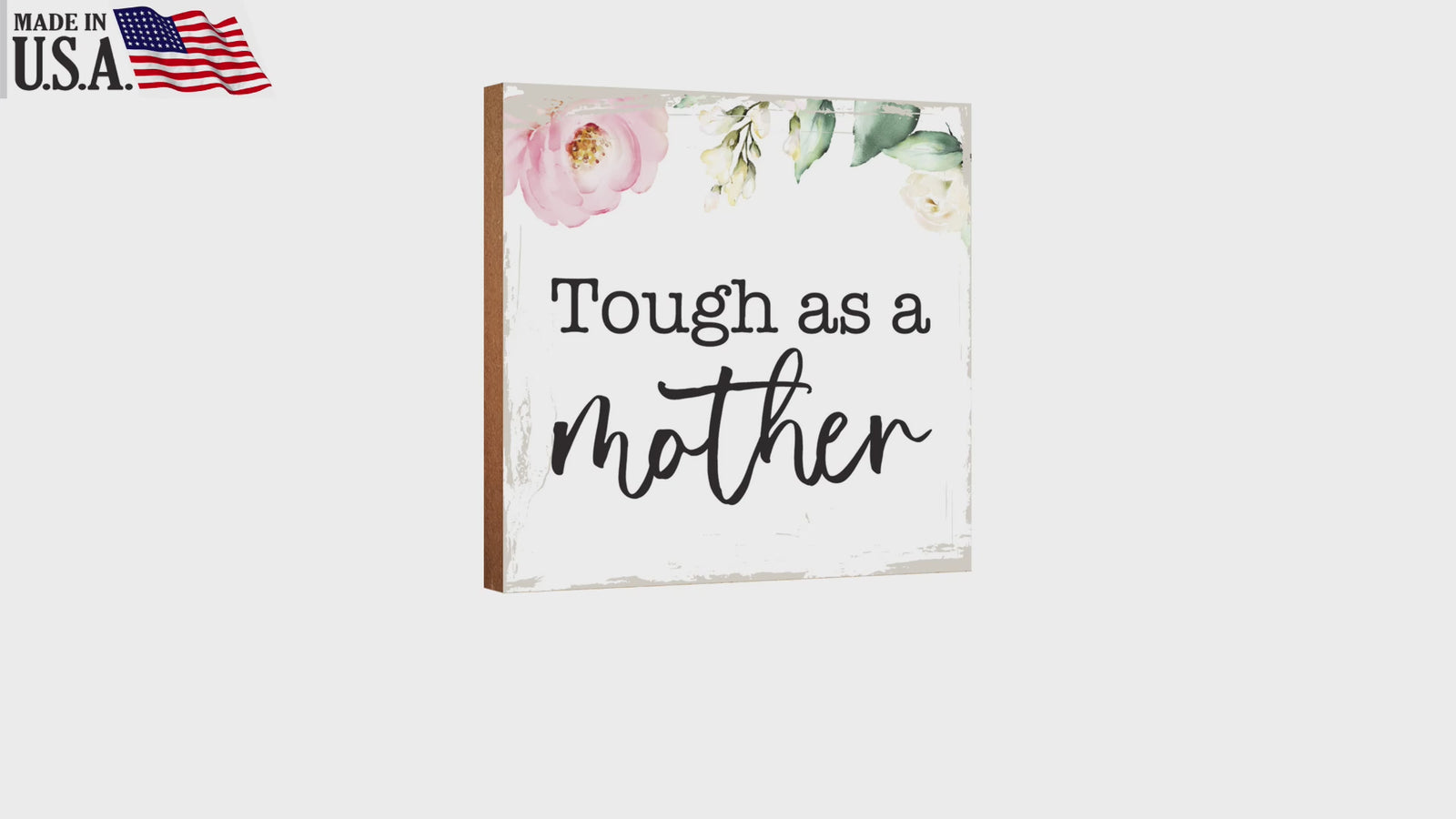 LifeSong Milestones Wooden Shelf Decor and Tabletop Signs Gift for Mother’s Day