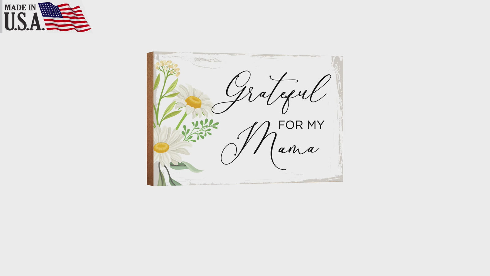 Wooden Shelf and Tabletop Home Decor Gift for Mother’s Day