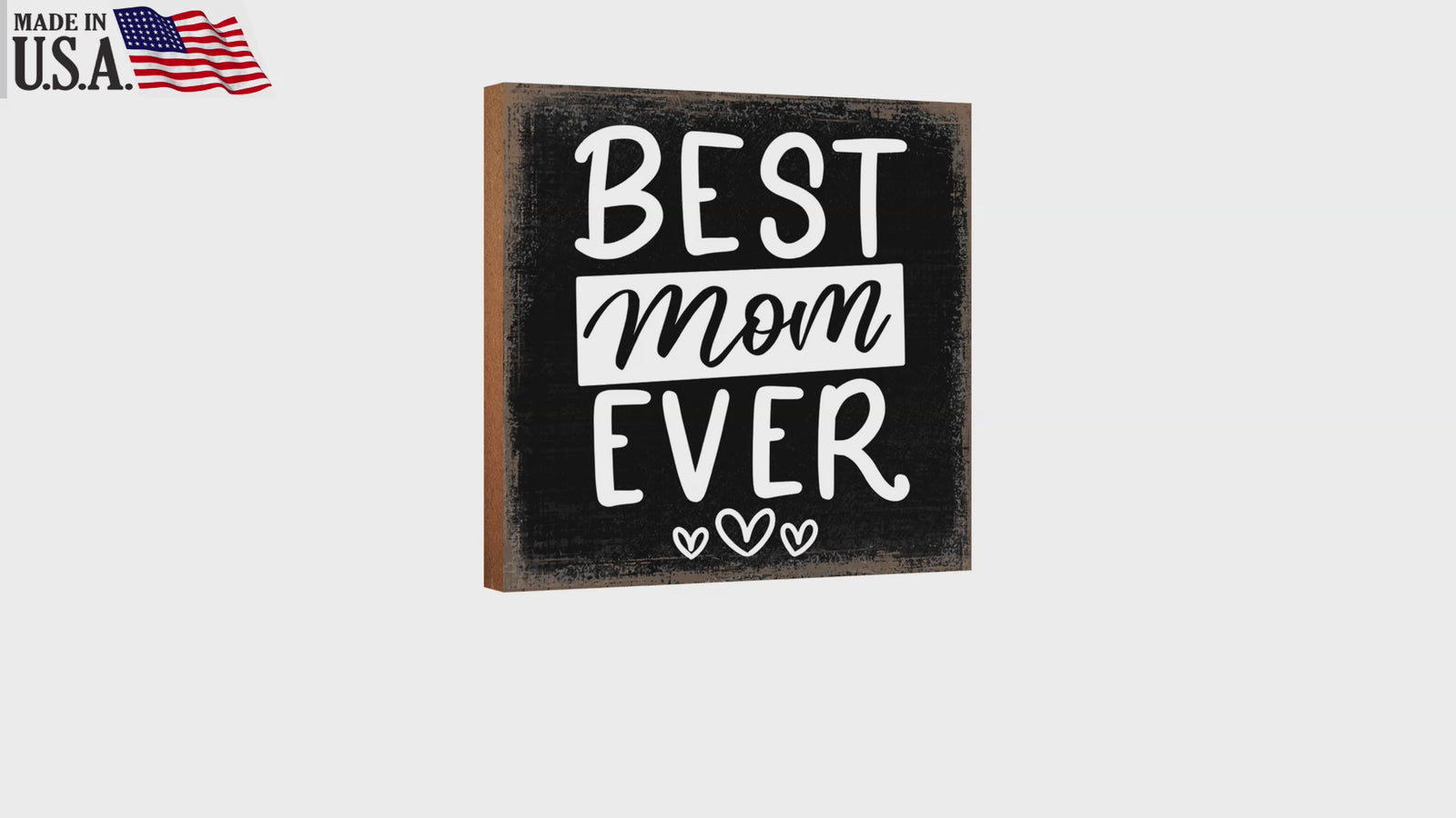 LifeSong Milestones Wooden Shelf Decor and Tabletop Signs Gift for Mother’s Day