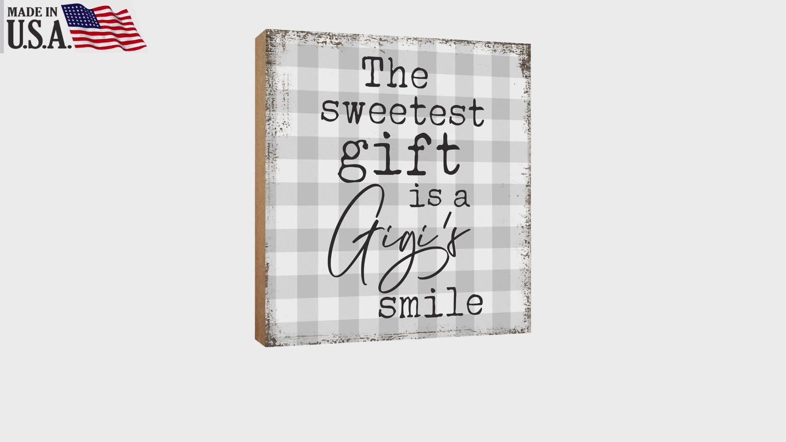LifeSong Milestones Handcrafted Wooden Shelf Decor - Unique Mother's Day Gift for Grandmother