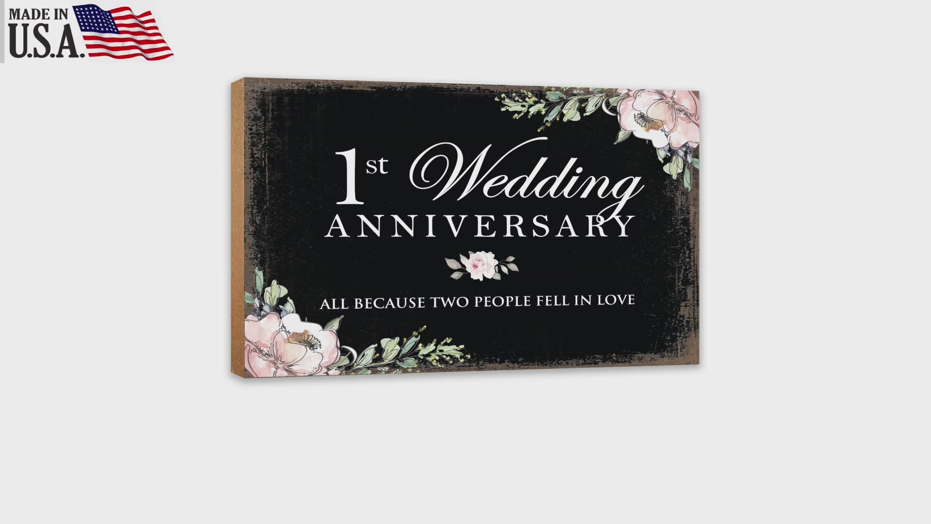Lifesong Milestones Wedding Anniversary Unique Shelf Decor and Tabletop Signs Gifts for Couples
