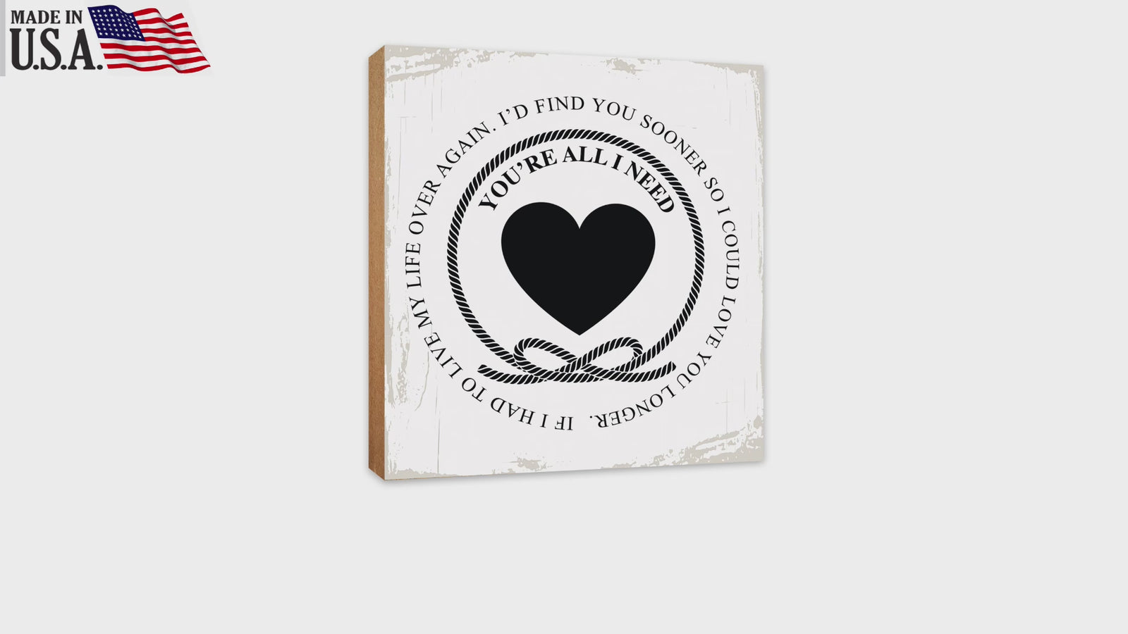 Lifesong Milestones Wedding Anniversary Shelf and Tabletop Decor Gift for Couple