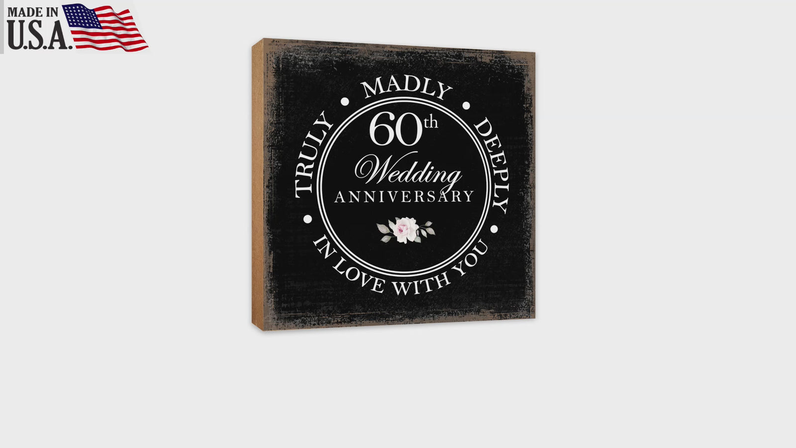 Anniversary Gift for Parents and Couples: This Lifesong Milestones creation adds a touch of love to your home.