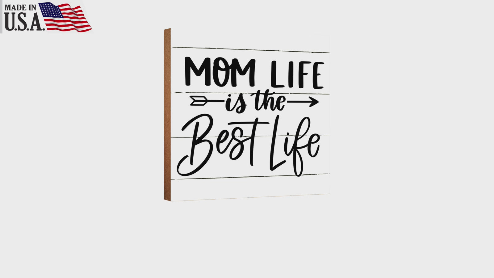 LifeSong Milestones Wooden Shelf Decor and Tabletop Signs Gift for Mother’s Day