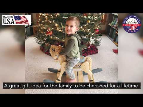 Wooden Rocking Horse for Toddlers and Kids Birthday Gift Home Decor