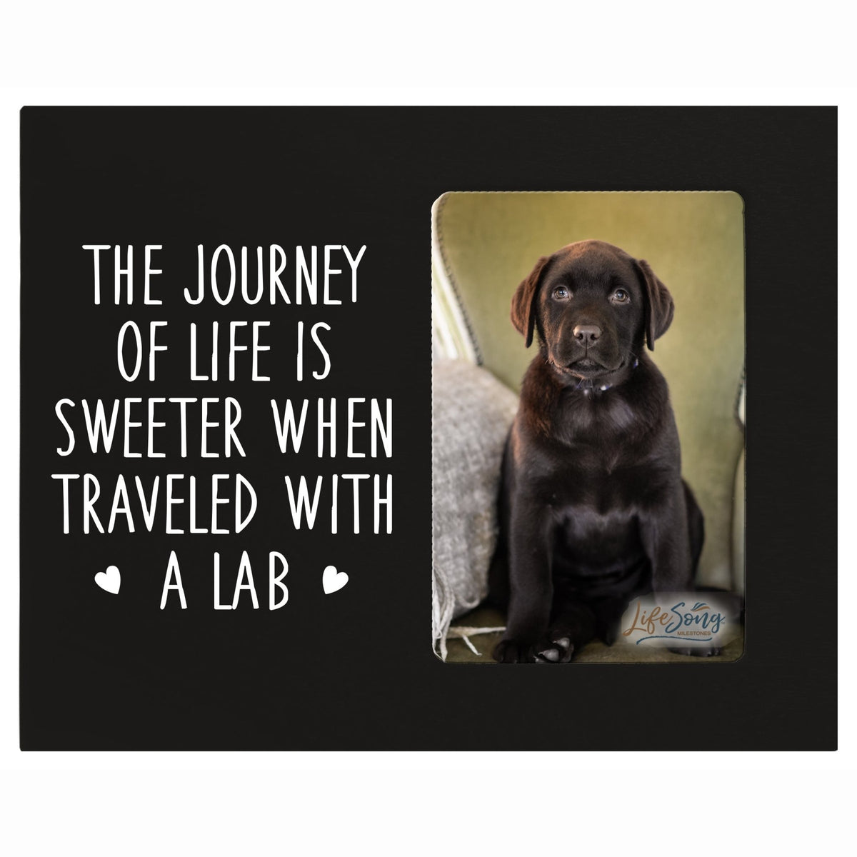 Printed Labrador Retriever Photo Frames - The Journey of Life - LifeSong Milestones