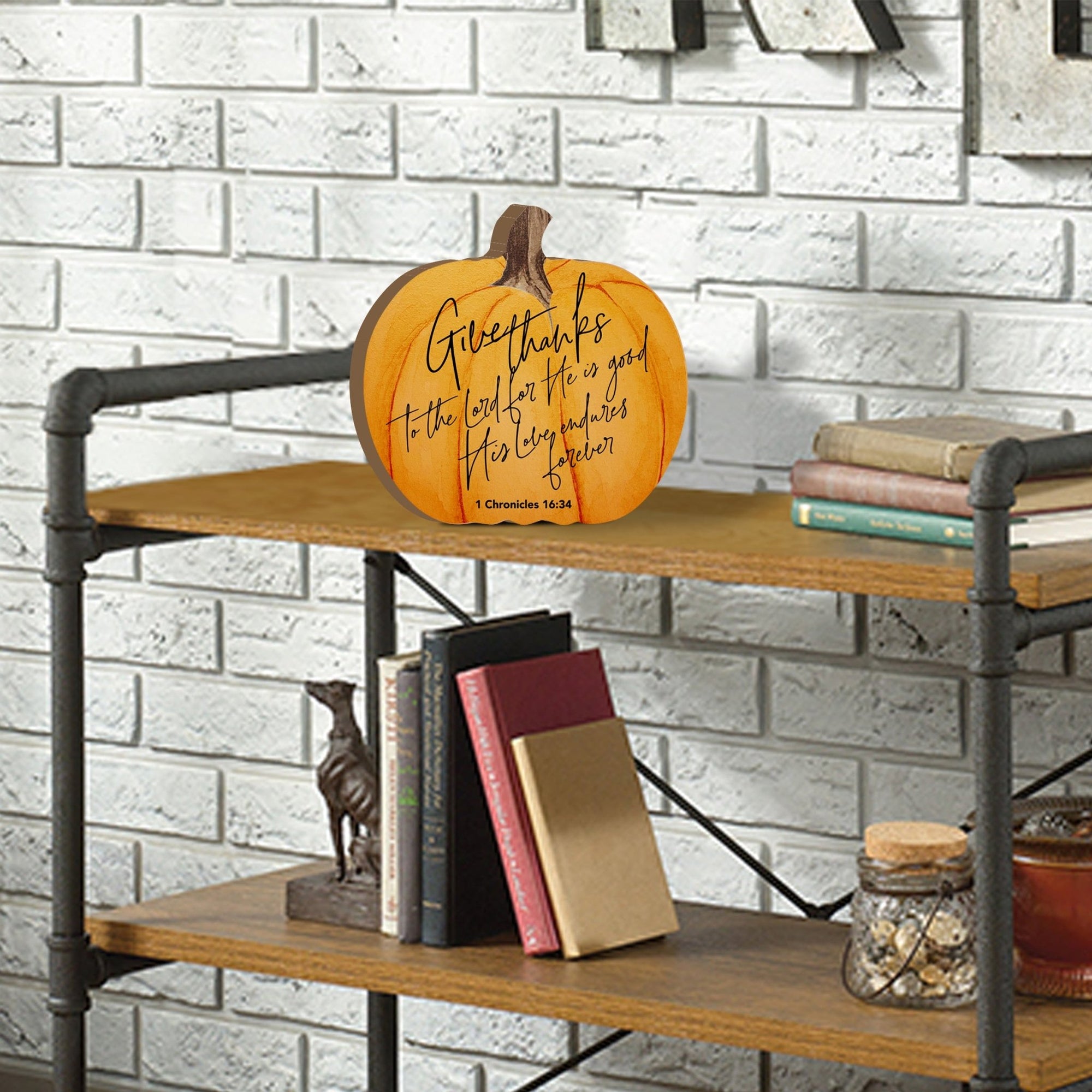 Pumpkin shelf decor Decorative Home Décor - Give Thanks - LifeSong Milestones