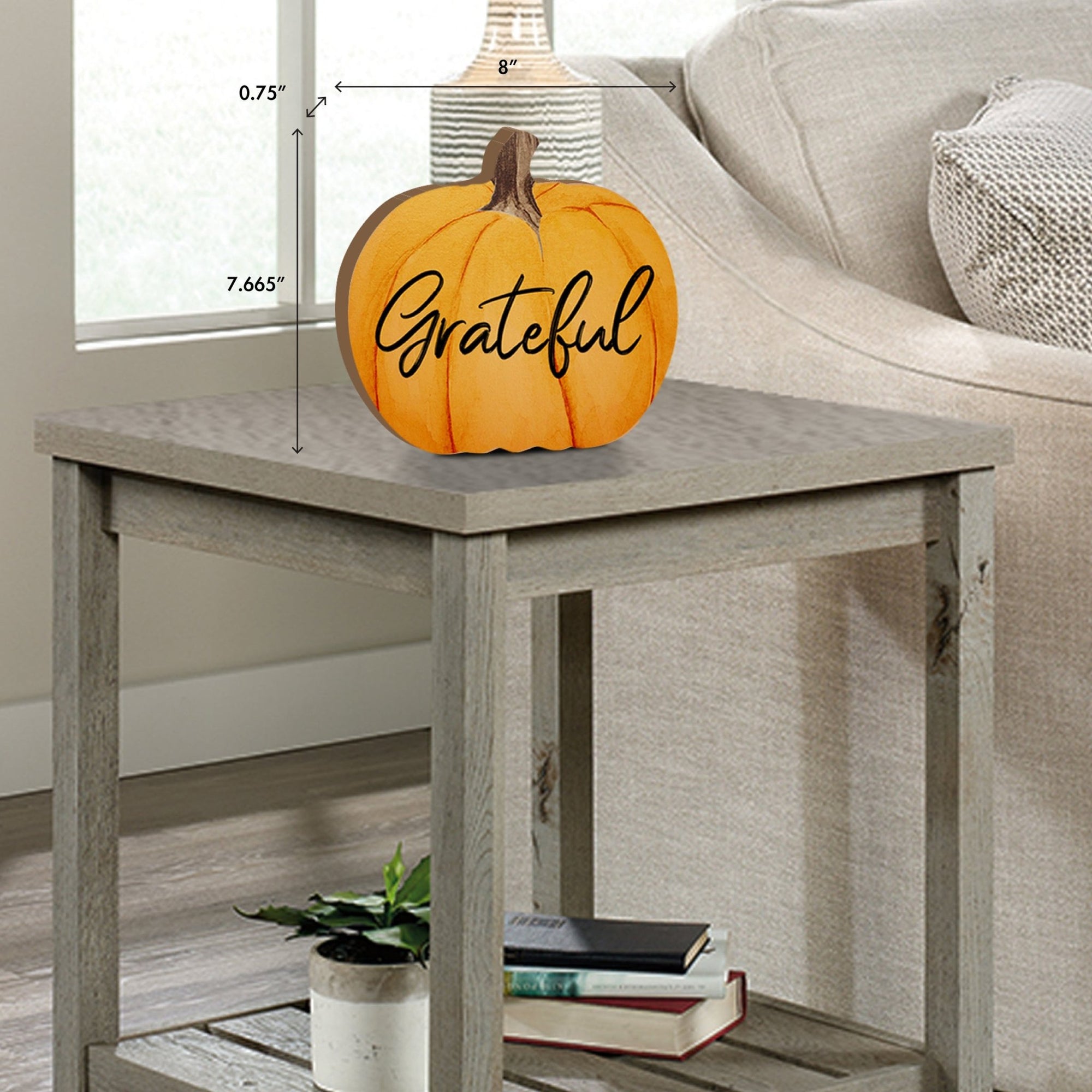 Pumpkin shelf decor Decorative Home Décor - Grateful - LifeSong Milestones