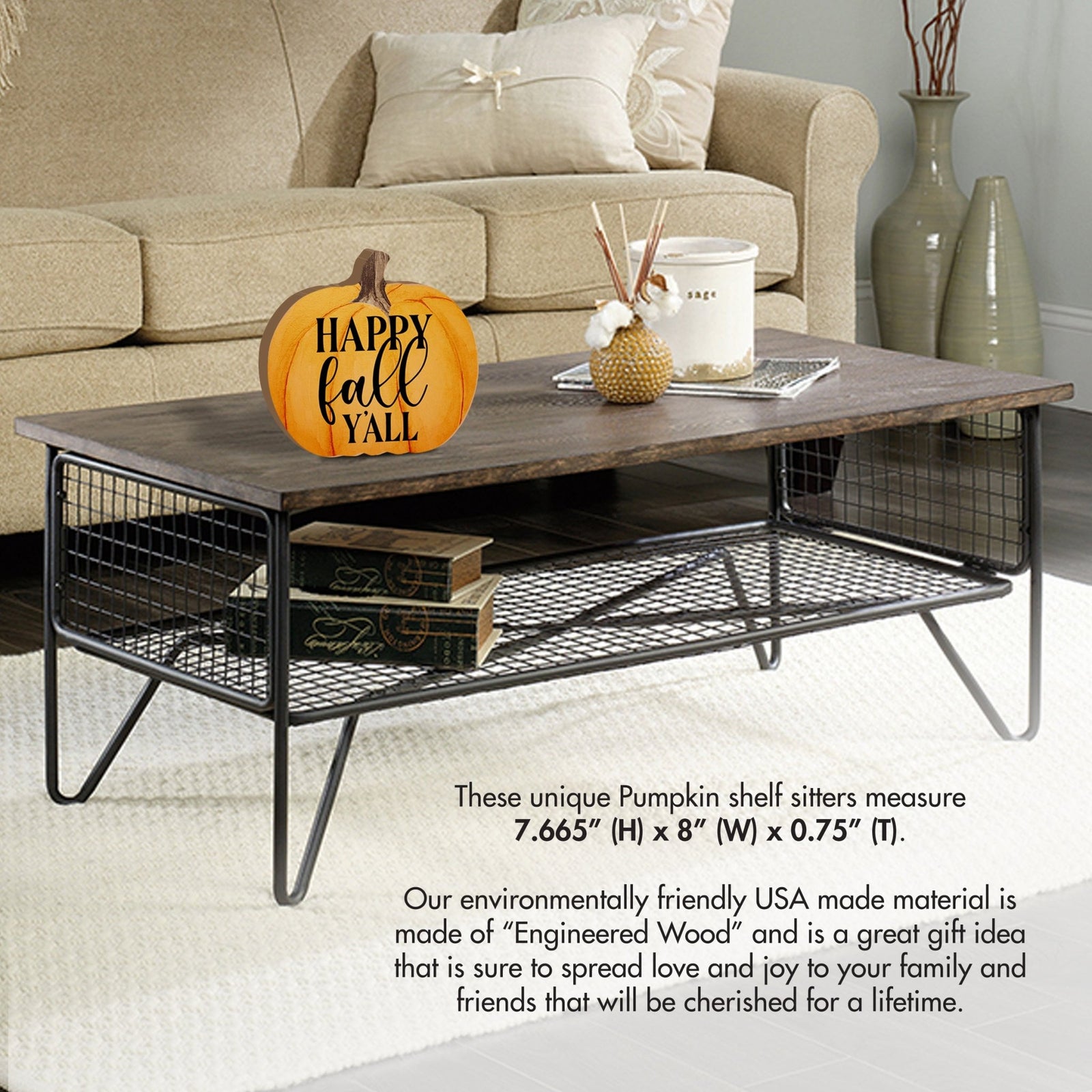 Pumpkin shelf decor Decorative Home Décor - Happy Fall Y'all - LifeSong Milestones