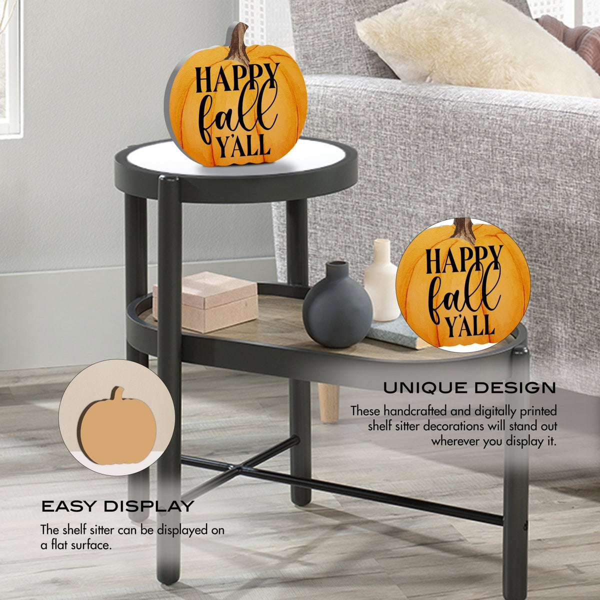 Pumpkin shelf decor Decorative Home Décor - Happy Fall Y'all - LifeSong Milestones