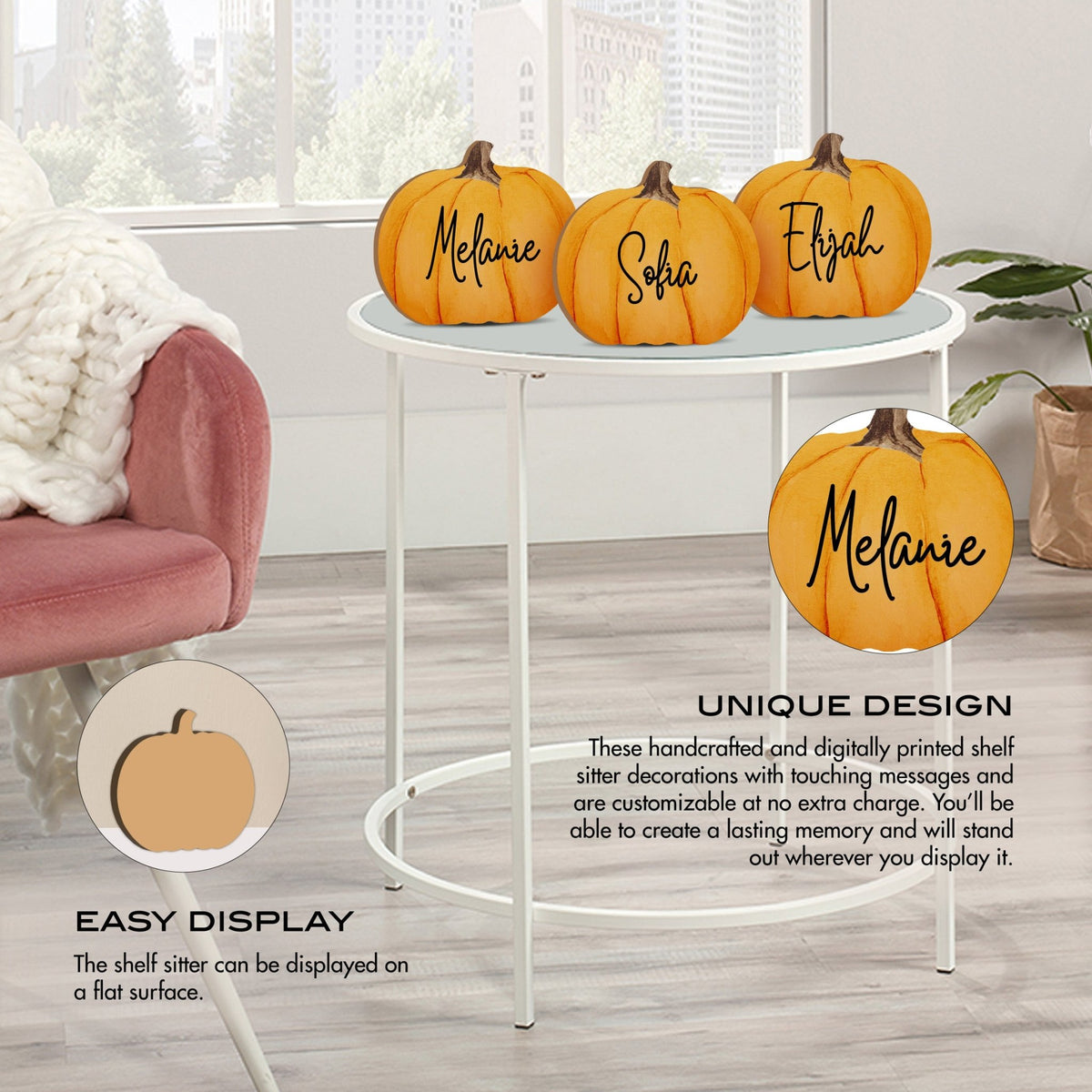 Pumpkin shelf decor Decorative Home Décor - Pumpkins Set - LifeSong Milestones
