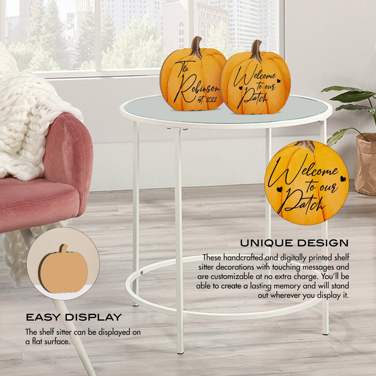 Pumpkin shelf decor Decorative Home Décor - Welcome To Our Patch Set - LifeSong Milestones