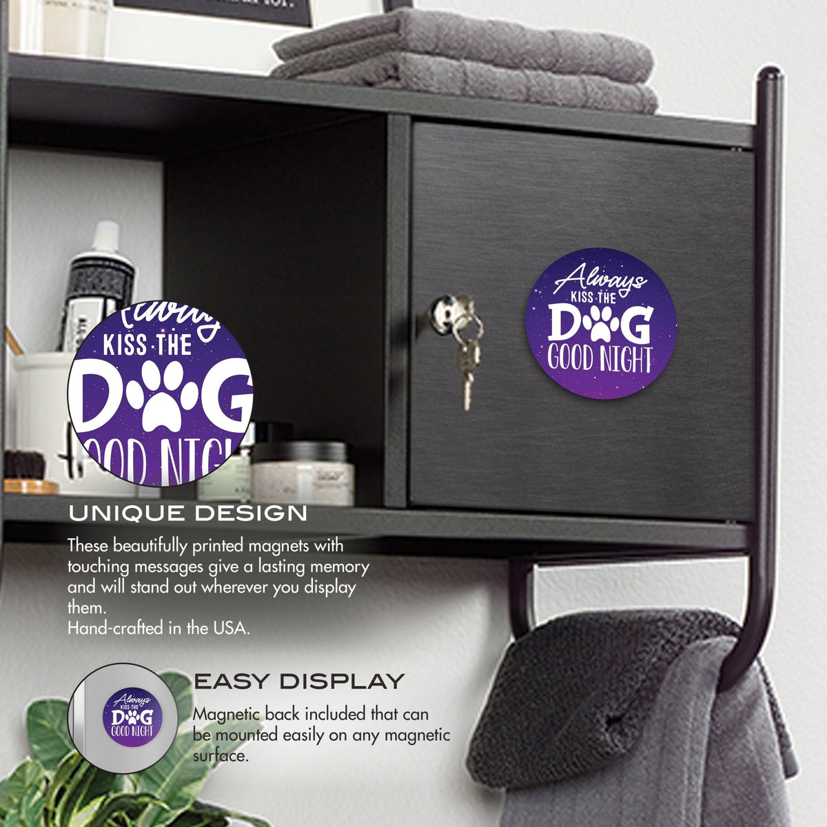 Refrigerator Magnet Perfect Gift Idea For Pet Owners - Always Kiss The Dog - LifeSong Milestones