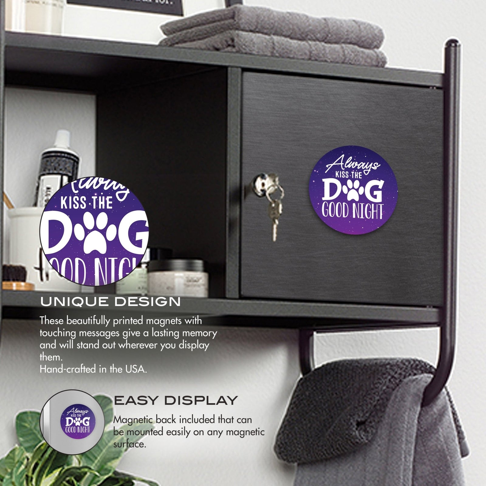 Refrigerator Magnet Perfect Gift Idea For Pet Owners - Always Kiss The Dog - LifeSong Milestones