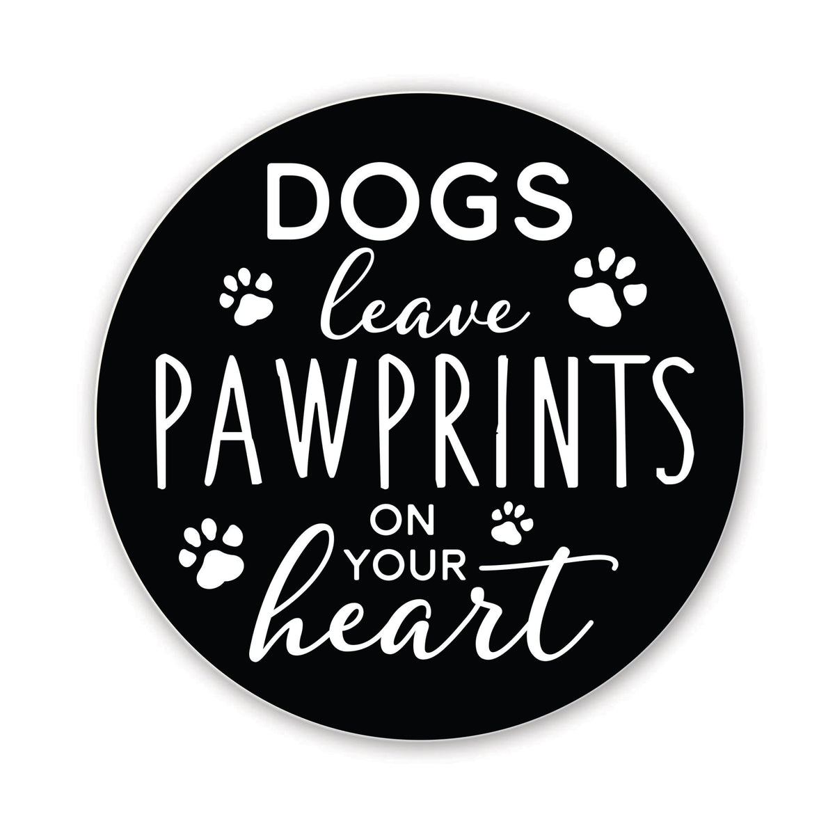 Refrigerator Magnet Perfect Gift Idea For Pet Owners - Dogs Leave Pawprints - LifeSong Milestones