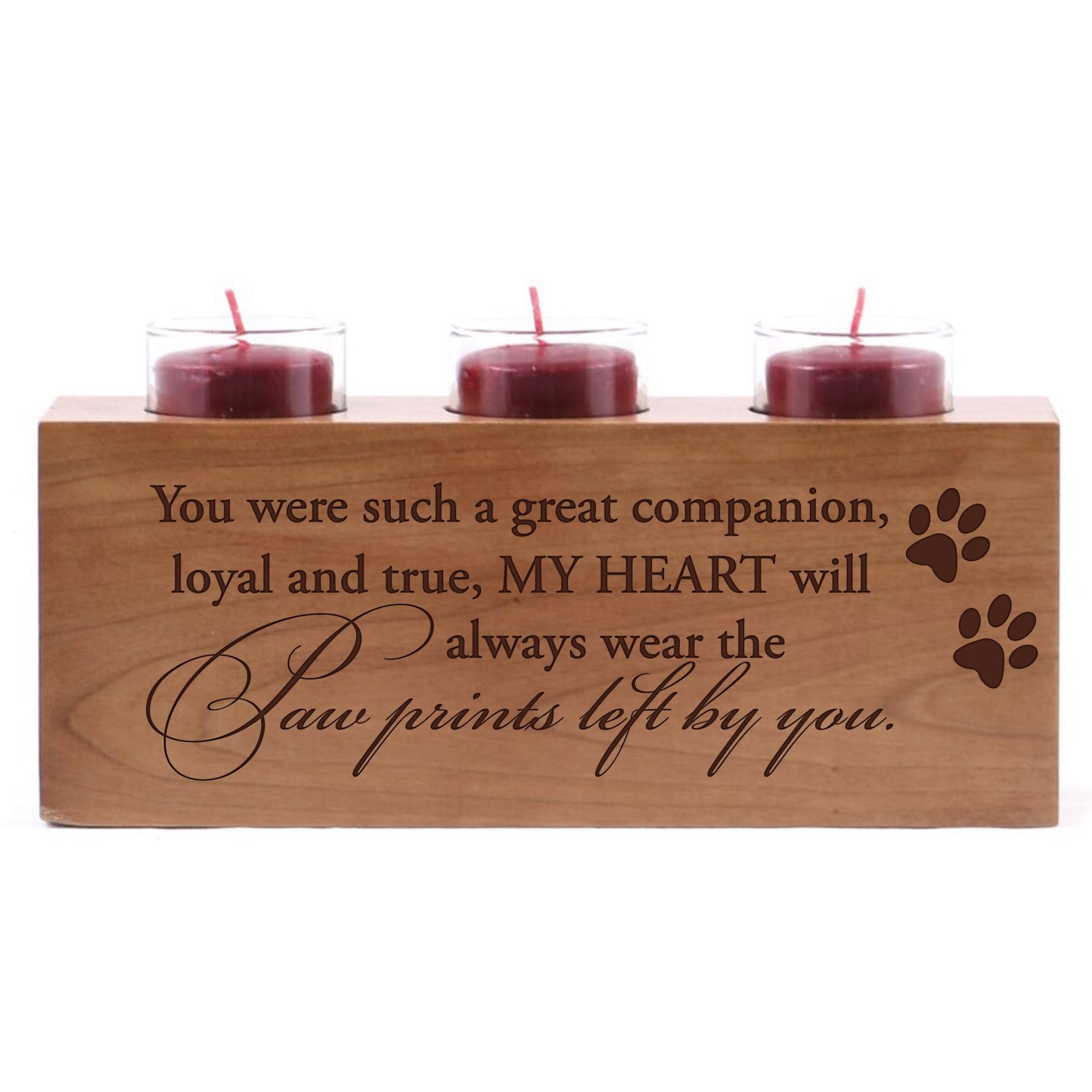 Remembrance Memorial 3 Candle Holder - A Great Companion - LifeSong Milestones