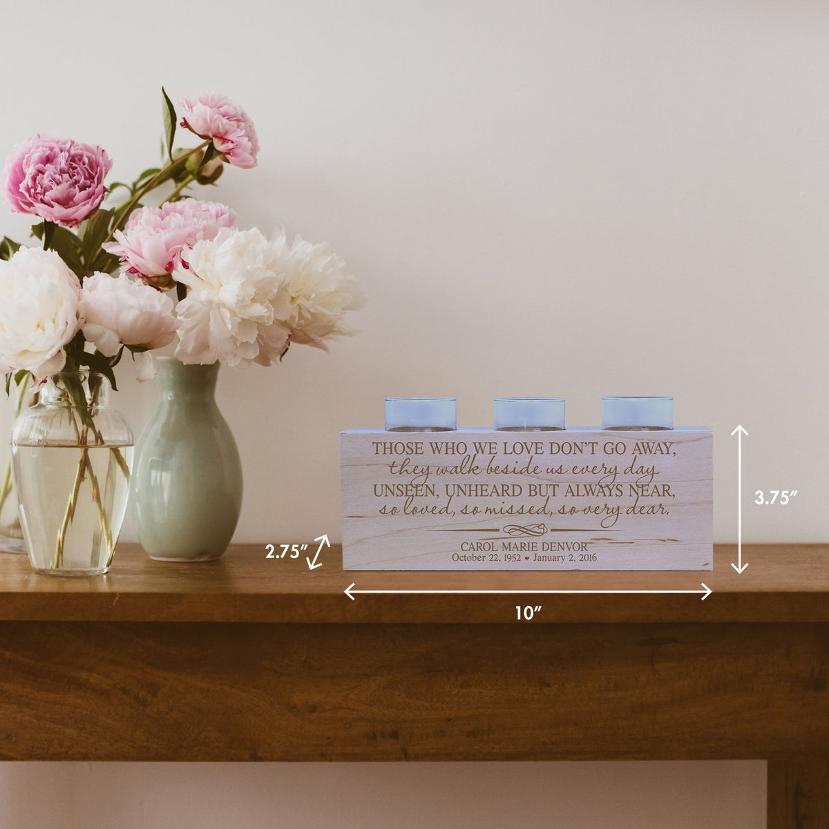 Remembrance Memorial 3 Candle Holder - Our Family Chain - LifeSong Milestones