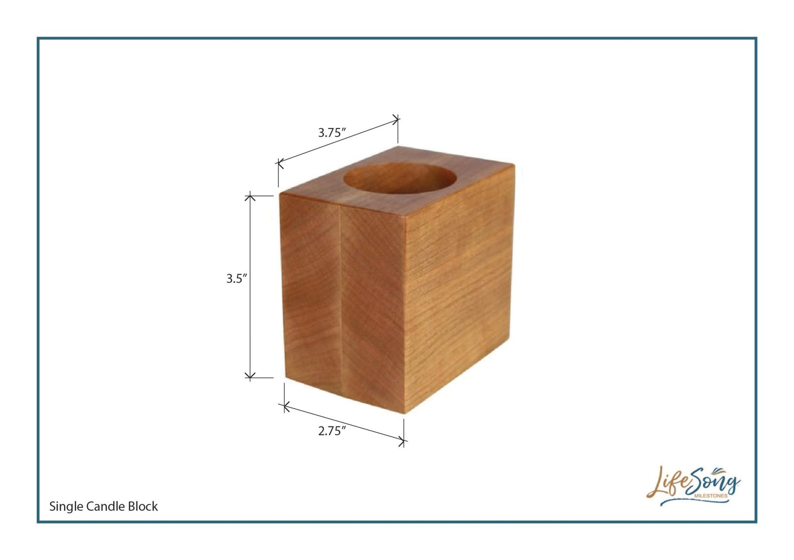 Remembrance Memorial Single Candle Holder - Difícil de Olvidar - LifeSong Milestones