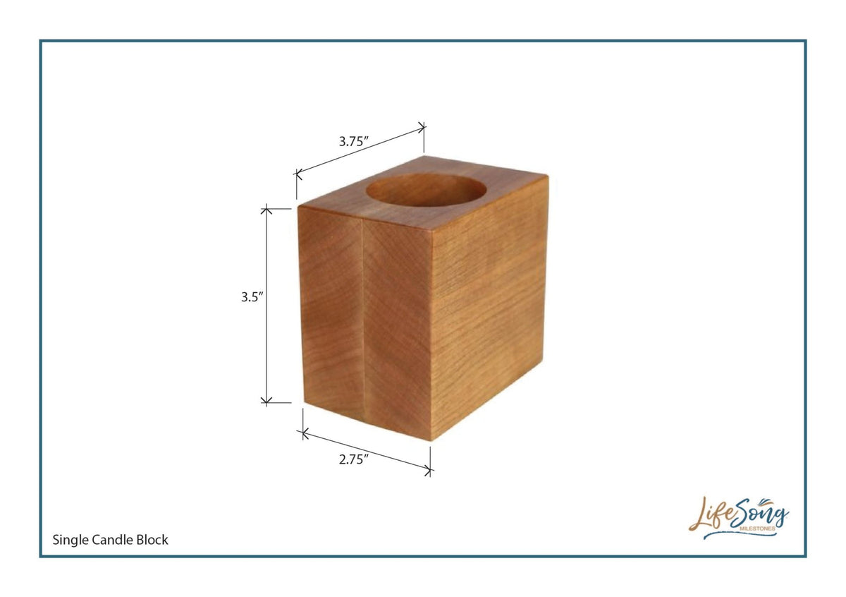 Remembrance Memorial Single Candle Holder - Dios Te Lleva - LifeSong Milestones
