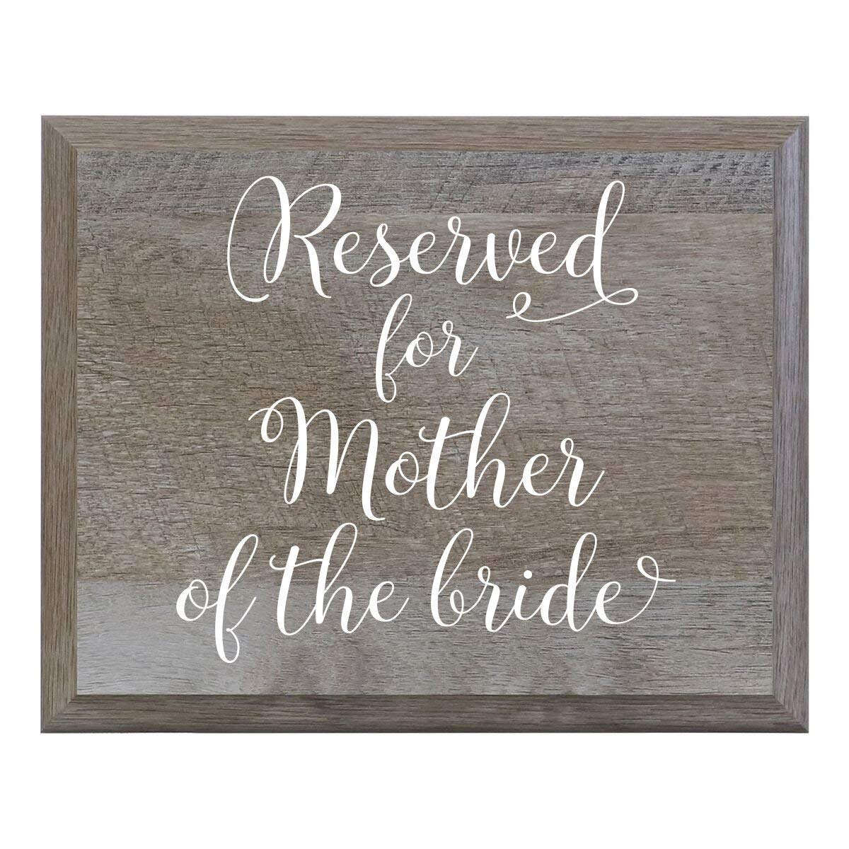Reserved For Mother Of The Bride Decorative Wedding Party sign (8x10) - LifeSong Milestones