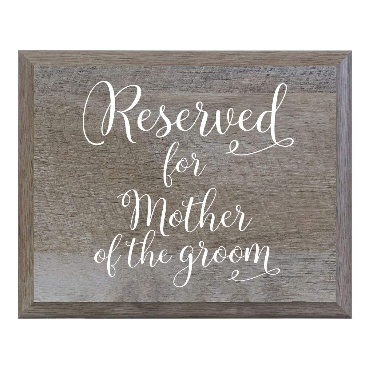 Reserved For Mother Of The Groom Decorative Wedding Party sign (6x8) - LifeSong Milestones