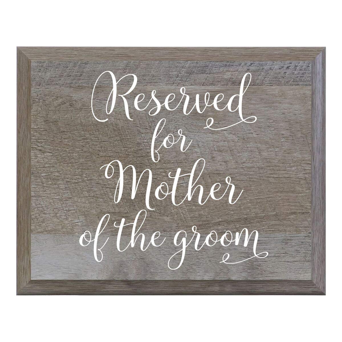 Reserved For Mother Of The Groom Decorative Wedding Party sign (8x10) - LifeSong Milestones