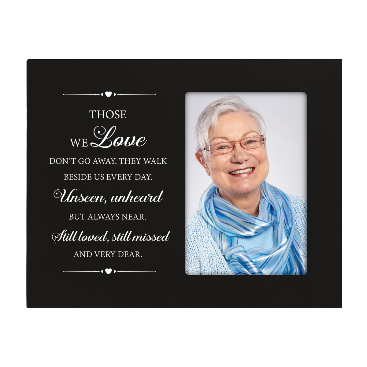 Rustic-Inspired Wooden Human Memorial Frames That Holds A 4x6in Photo - Those We Love 2 - LifeSong Milestones
