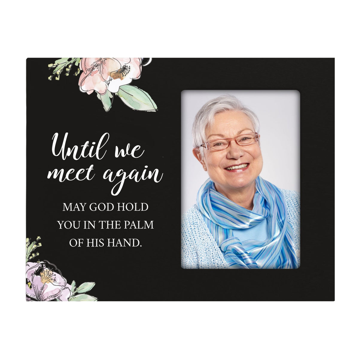 Rustic-Inspired Wooden Human Memorial Frames That Holds A 4x6in Photo - Until We Meet Again V2 - LifeSong Milestones