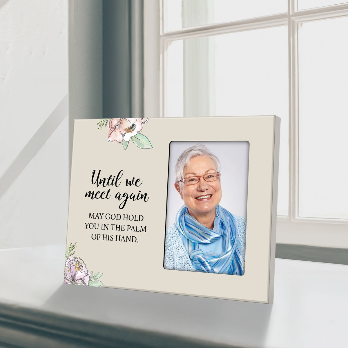 Rustic-Inspired Wooden Human Memorial Frames That Holds A 4x6in Photo - Until We Meet Again V2 - LifeSong Milestones