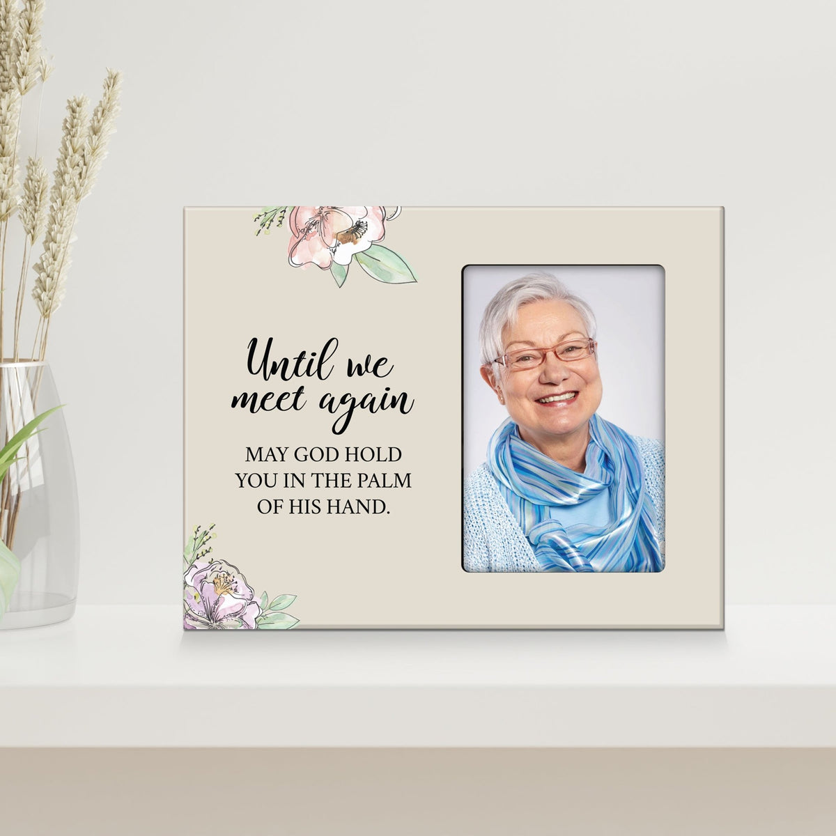 Rustic-Inspired Wooden Human Memorial Frames That Holds A 4x6in Photo - Until We Meet Again V2 - LifeSong Milestones
