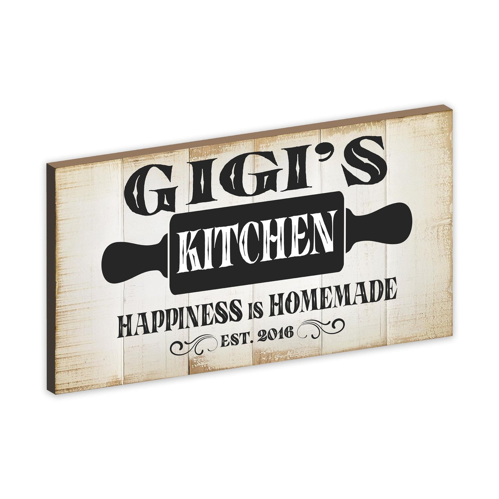 Rustic Kitchen Wooden Wall Plaque Home Décor or Gift Ideas - Happiness Is Homemade - LifeSong Milestones