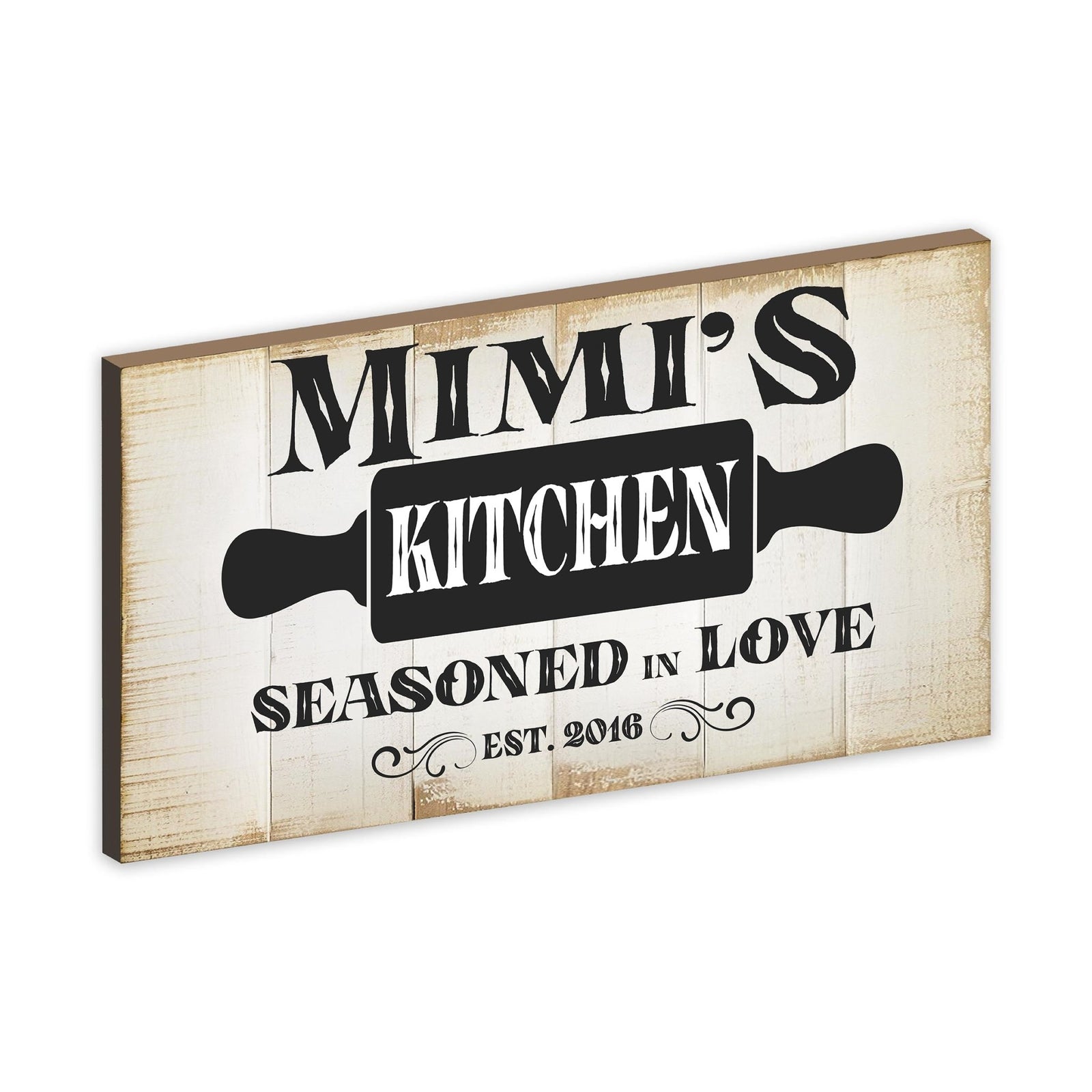 Rustic Kitchen Wooden Wall Plaque Home Décor or Gift Ideas - Seasoned In Love - LifeSong Milestones