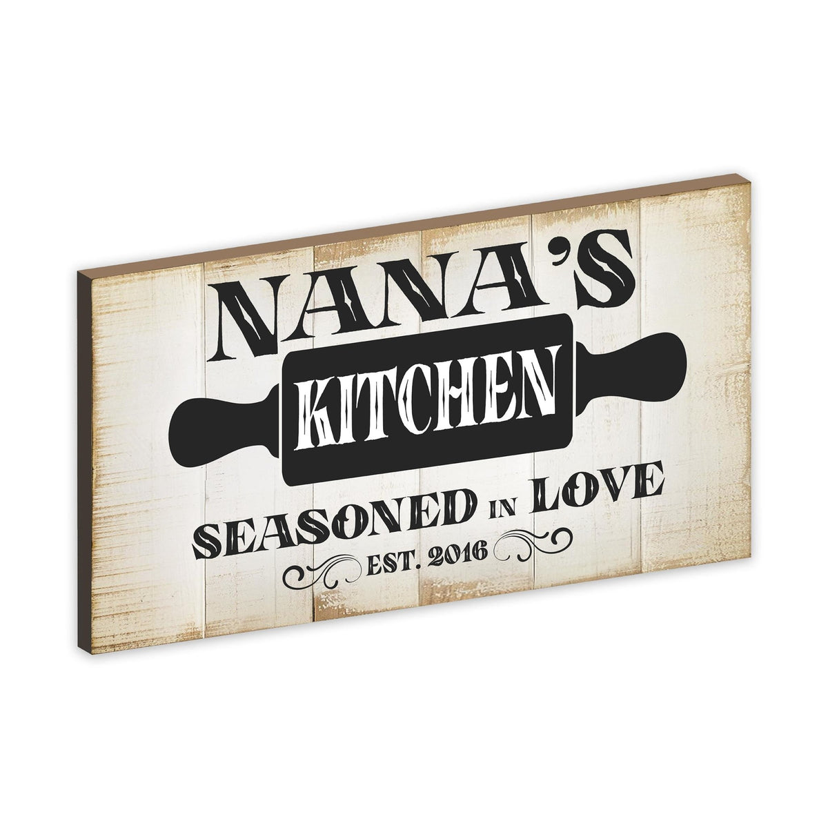 Rustic Kitchen Wooden Wall Plaque Home Décor or Gift Ideas - Seasoned In Love - LifeSong Milestones