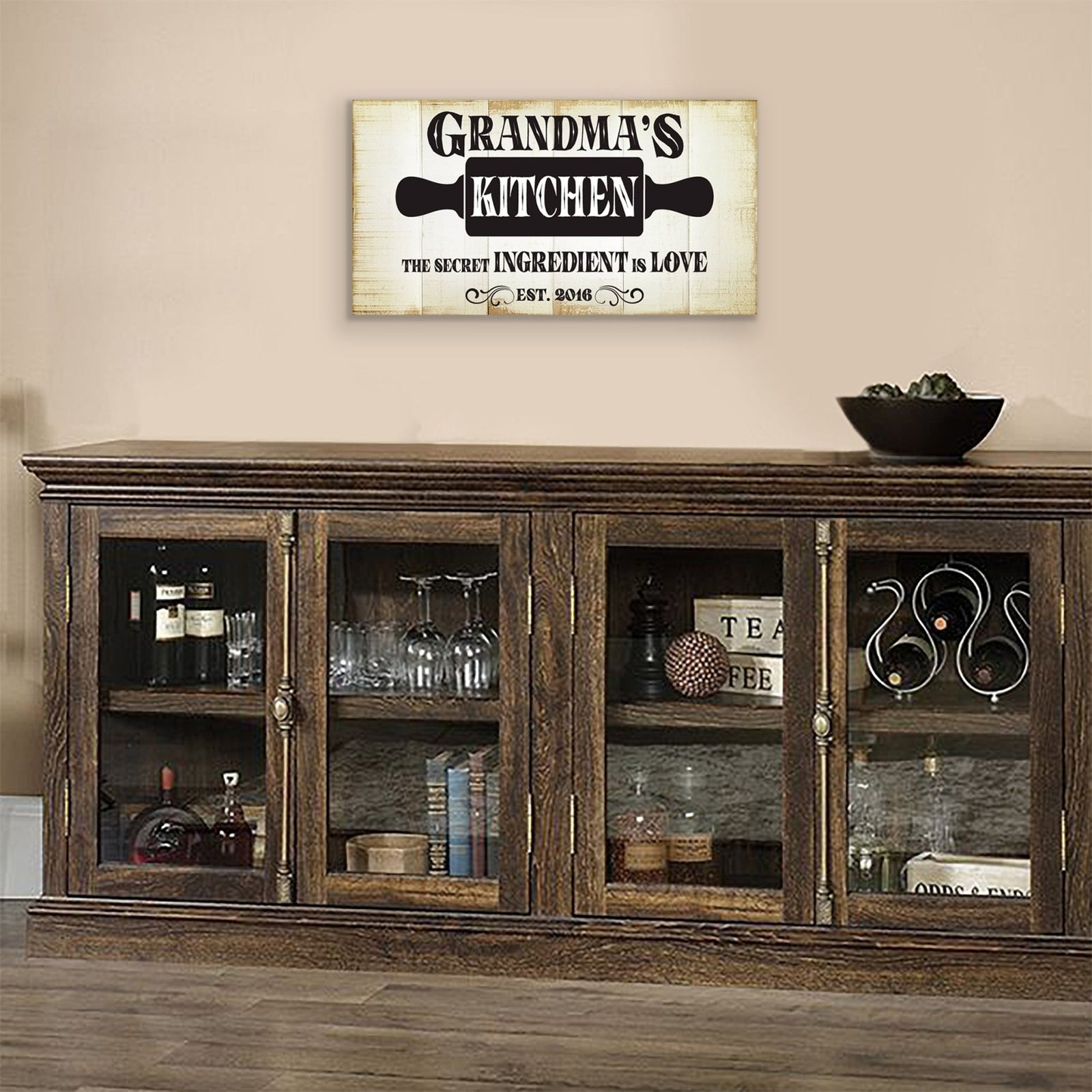 Rustic Kitchen Wooden Wall Plaque Home Décor or Gift Ideas - The Best Memories - LifeSong Milestones
