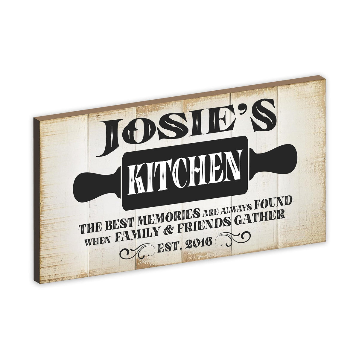 Rustic Kitchen Wooden Wall Plaque Home Décor or Gift Ideas - The Best Memories - LifeSong Milestones
