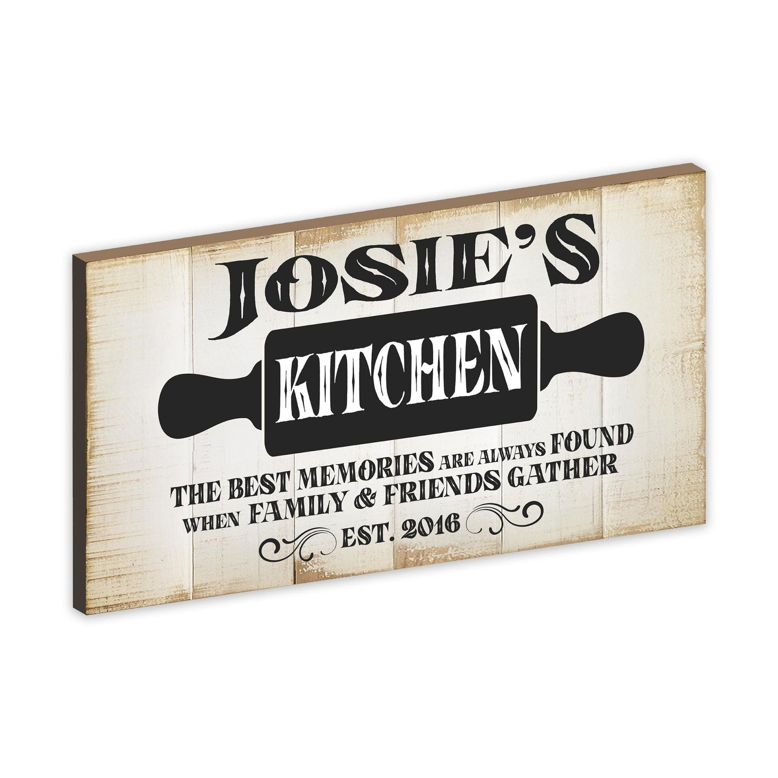 Rustic Kitchen Wooden Wall Plaque Home Décor or Gift Ideas - The Best Memories - LifeSong Milestones