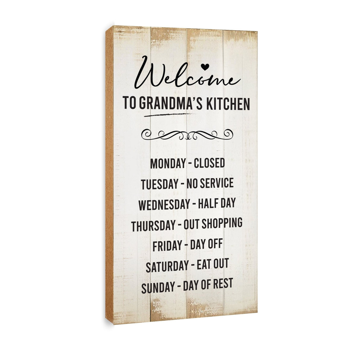 Rustic Kitchen Wooden Wall Plaque Home Décor or Gift Ideas - Welcome To Grandma's Kitchen - LifeSong Milestones