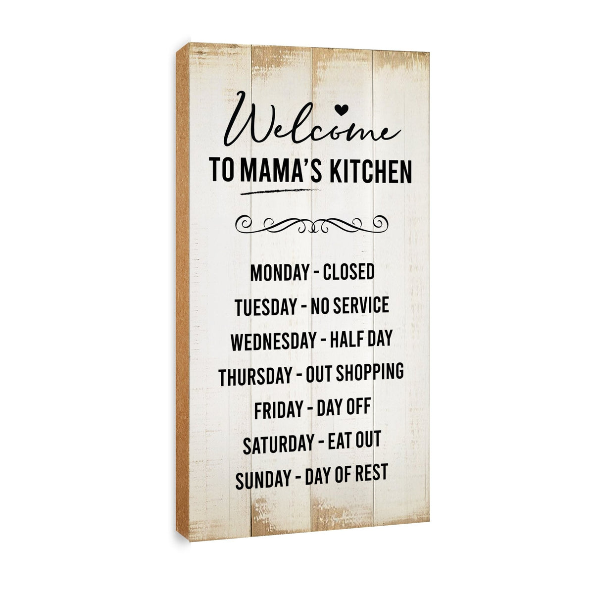 Rustic Kitchen Wooden Wall Plaque Home Décor or Gift Ideas - Welcome To Mama's Kitchen - LifeSong Milestones