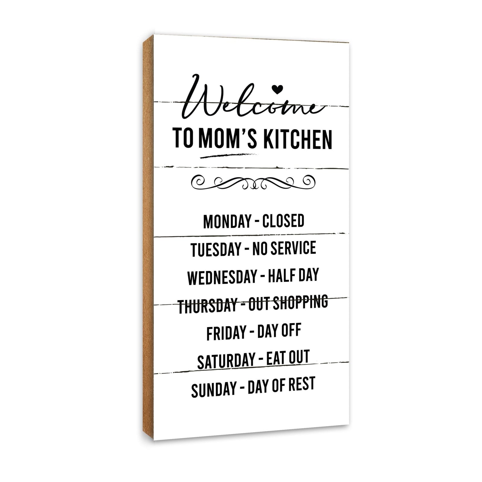 Rustic Kitchen Wooden Wall Plaque Home Décor or Gift Ideas - Welcome To Mom's Kitchen - LifeSong Milestones