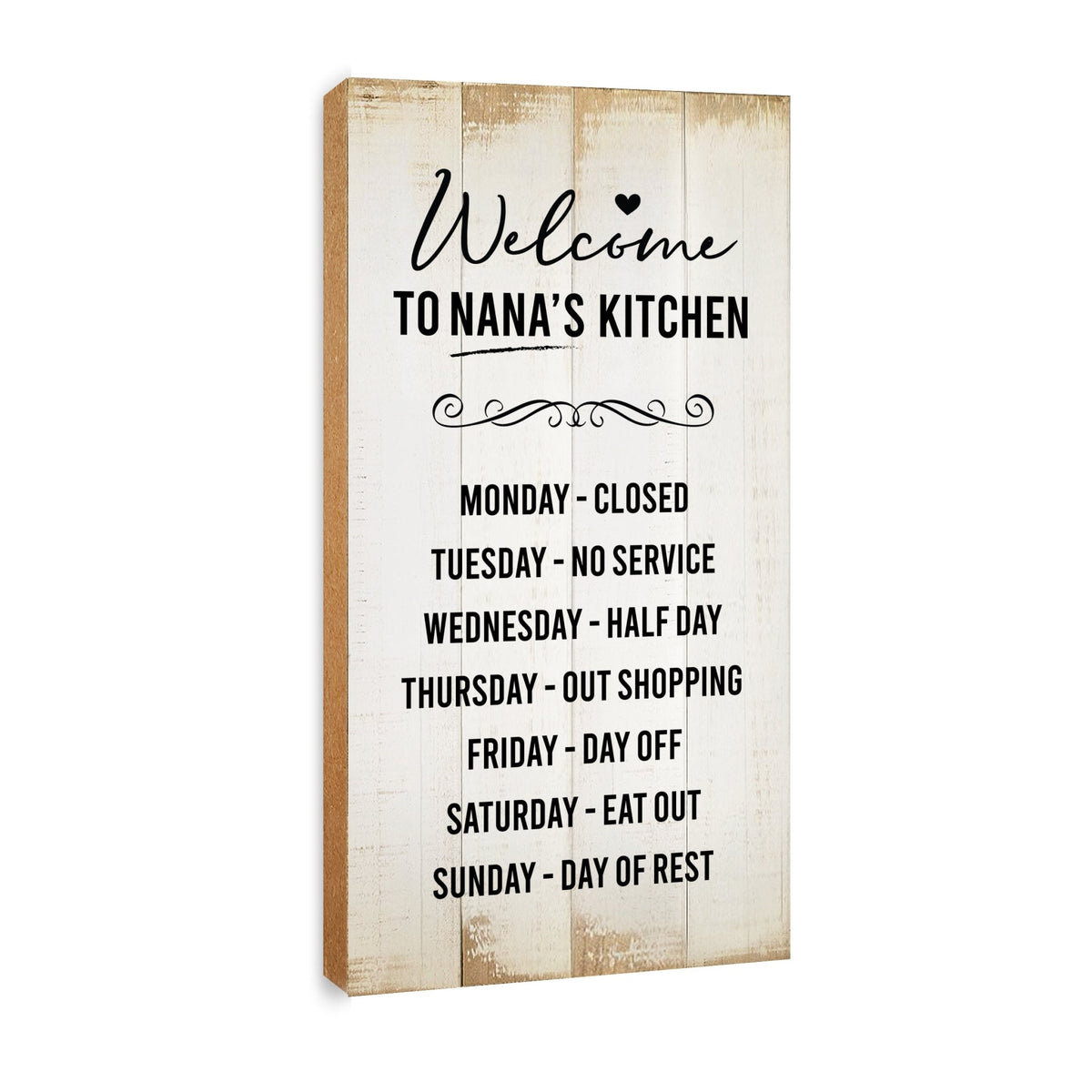 Rustic Kitchen Wooden Wall Plaque Home Décor or Gift Ideas - Welcome To Nana's Kitchen - LifeSong Milestones