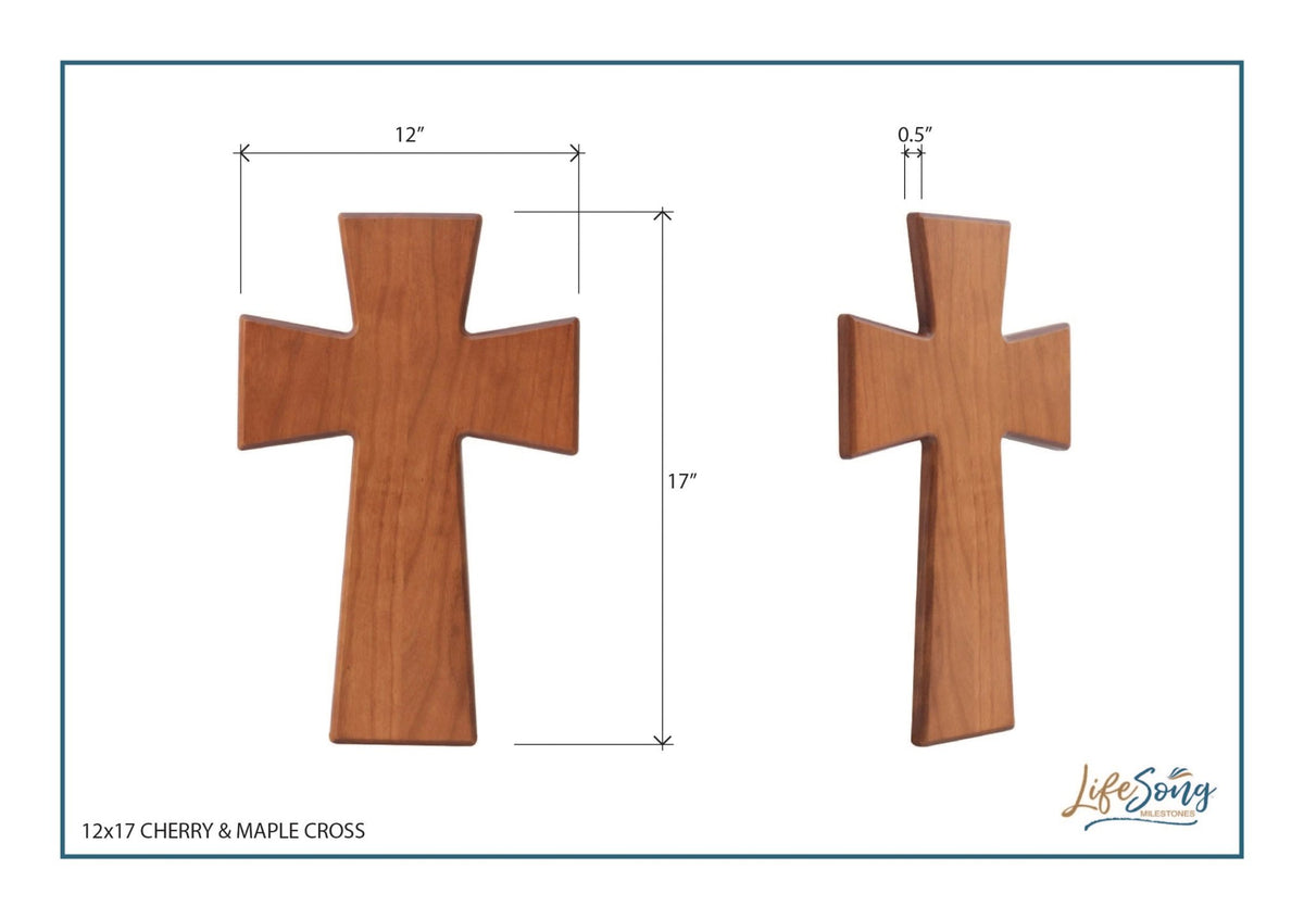 Scripture Wall Cross - Trust in the Lord Proverbs 3:5-6 - LifeSong Milestones