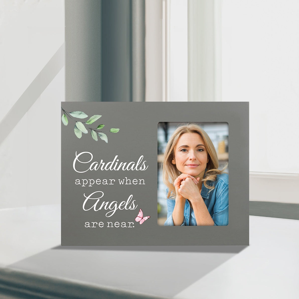 Sentimental Human Memorial Photo Frame Gift Bereavement Gift Idea - Cardinals appear when - LifeSong Milestones