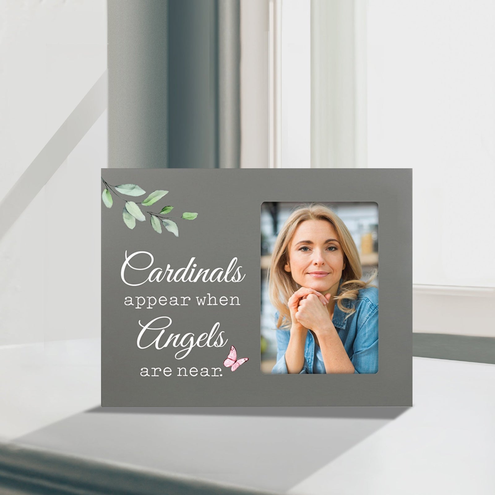 Sentimental Human Memorial Photo Frame Gift Bereavement Gift Idea - Cardinals appear when - LifeSong Milestones