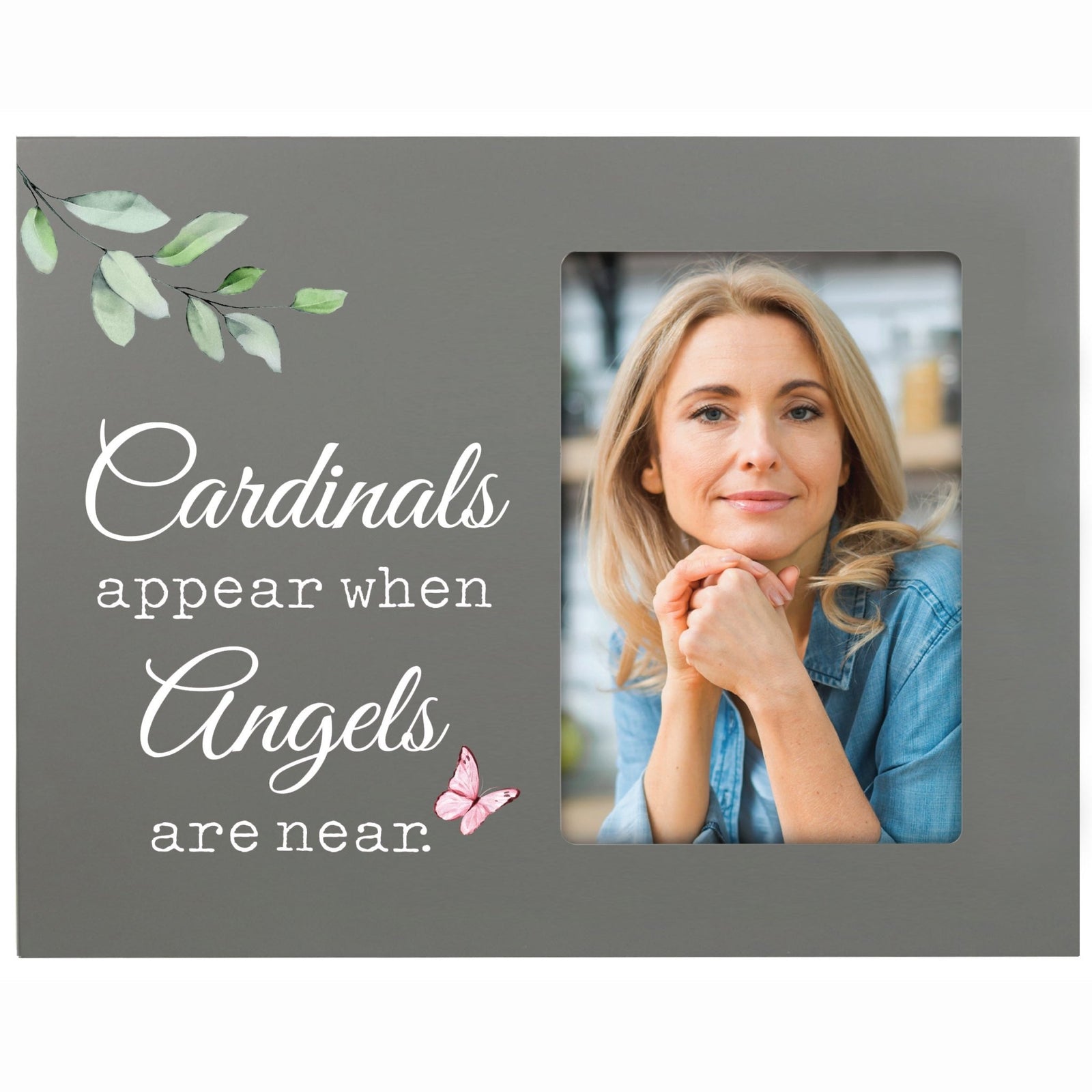 Sentimental Human Memorial Photo Frame Gift Bereavement Gift Idea - Cardinals appear when - LifeSong Milestones