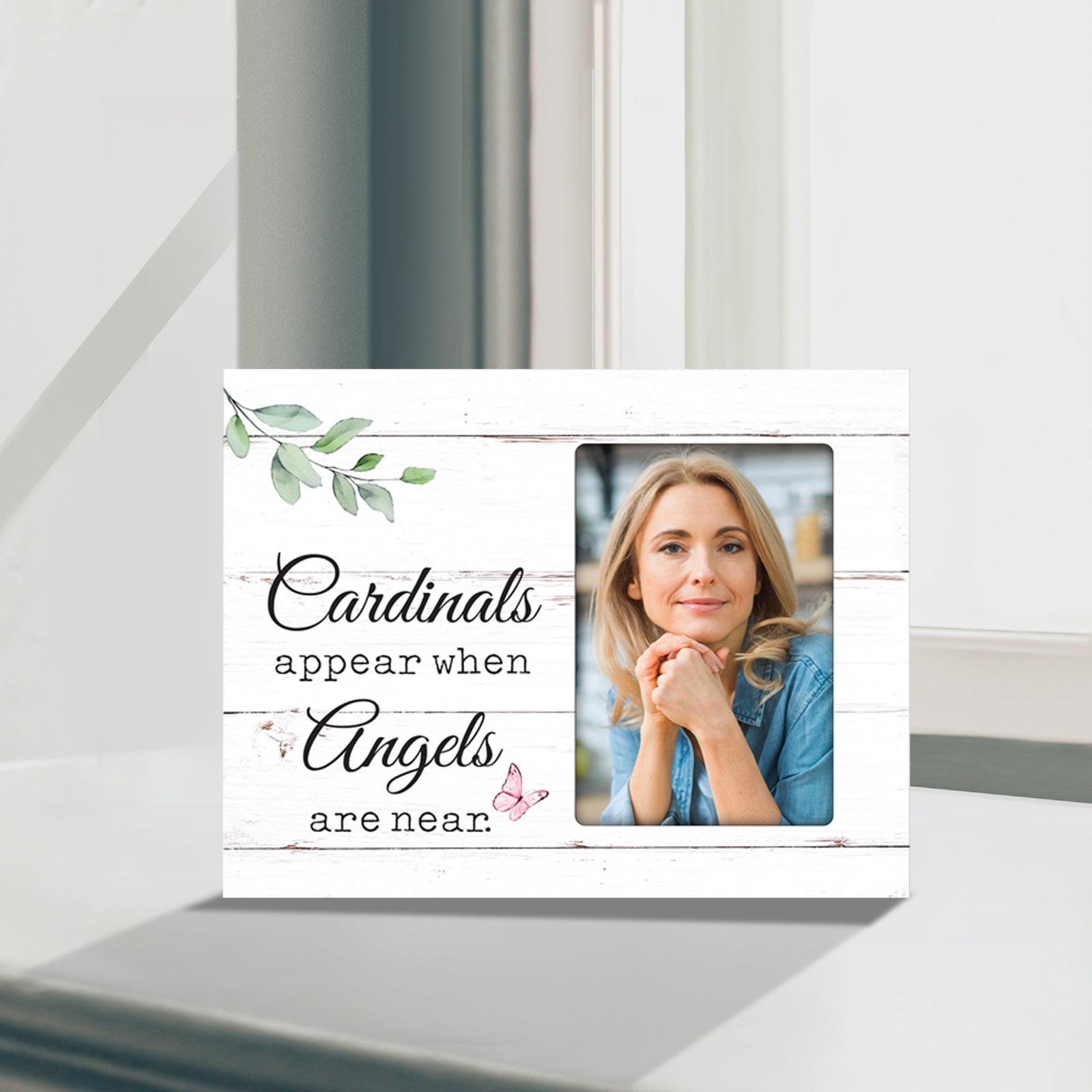 Sentimental Human Memorial Photo Frame Gift Bereavement Gift Idea - Cardinals appear when - LifeSong Milestones