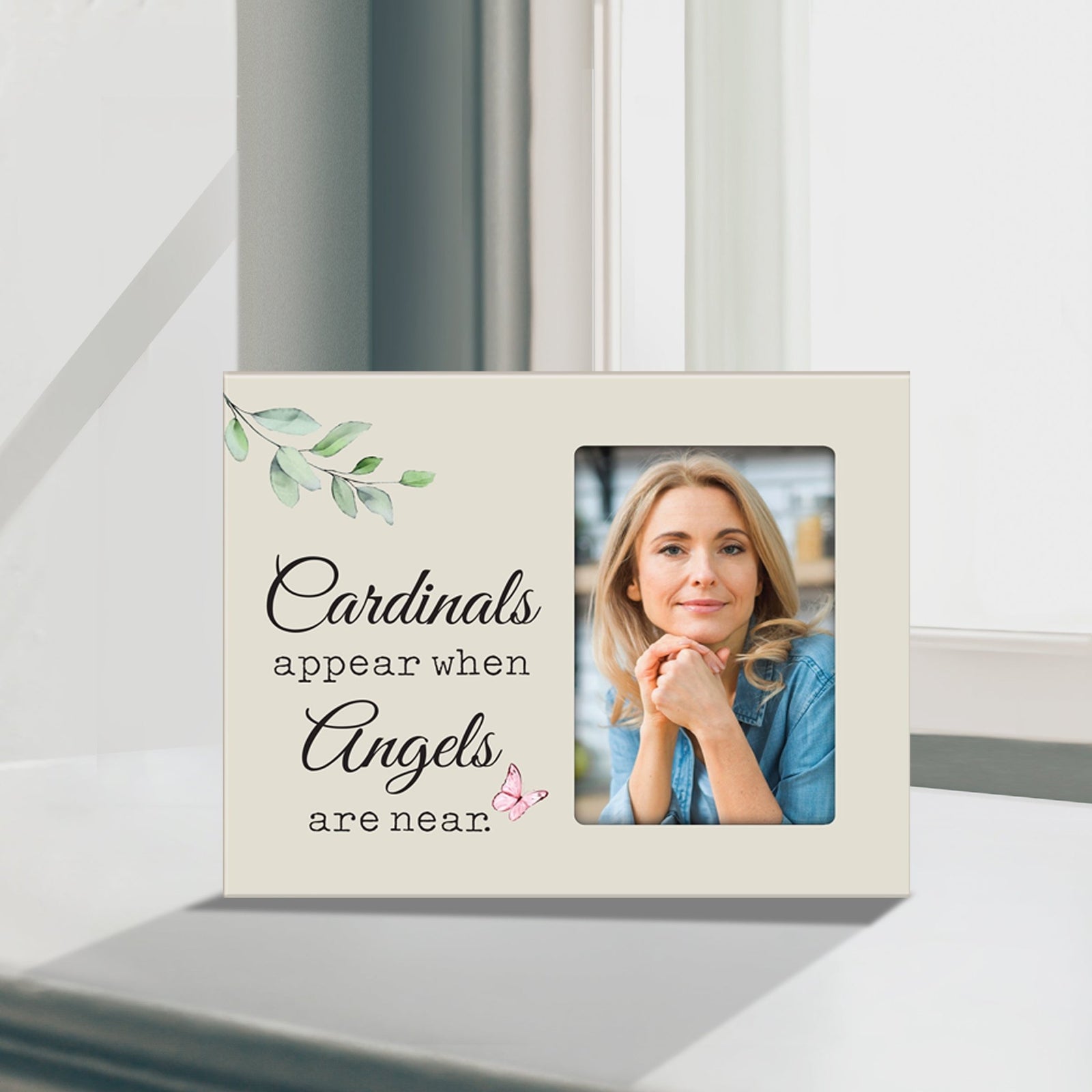Sentimental Human Memorial Photo Frame Gift Bereavement Gift Idea - Cardinals appear when - LifeSong Milestones
