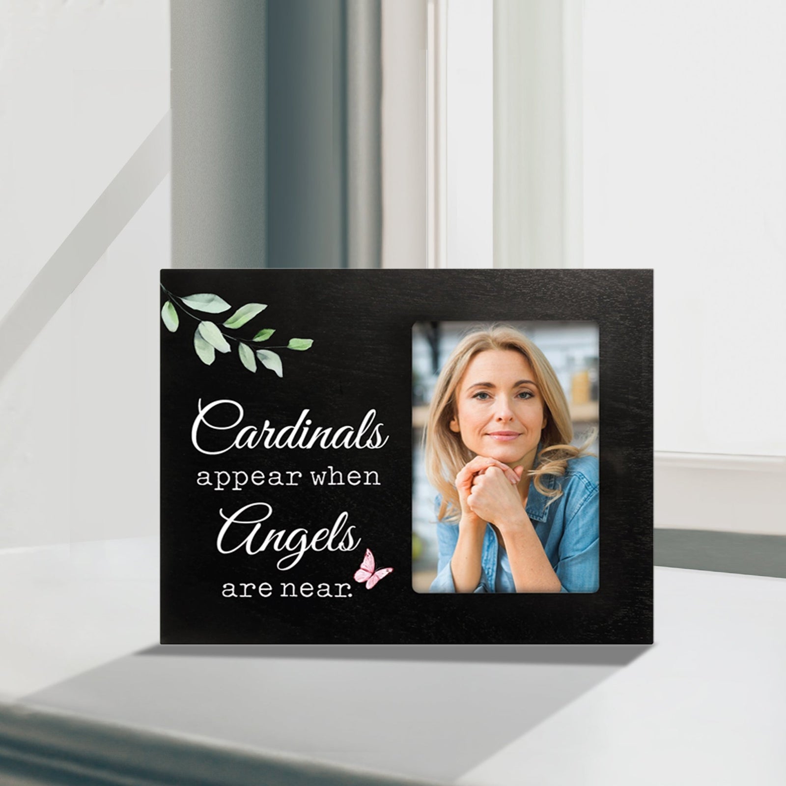 Sentimental Human Memorial Photo Frame Gift Bereavement Gift Idea - Cardinals appear when - LifeSong Milestones