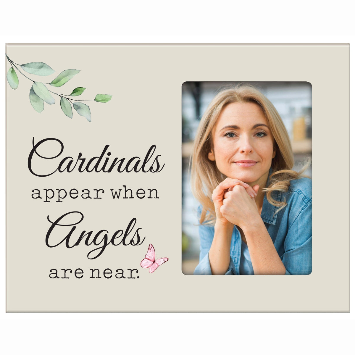 Sentimental Human Memorial Photo Frame Gift Bereavement Gift Idea - Cardinals appear when - LifeSong Milestones