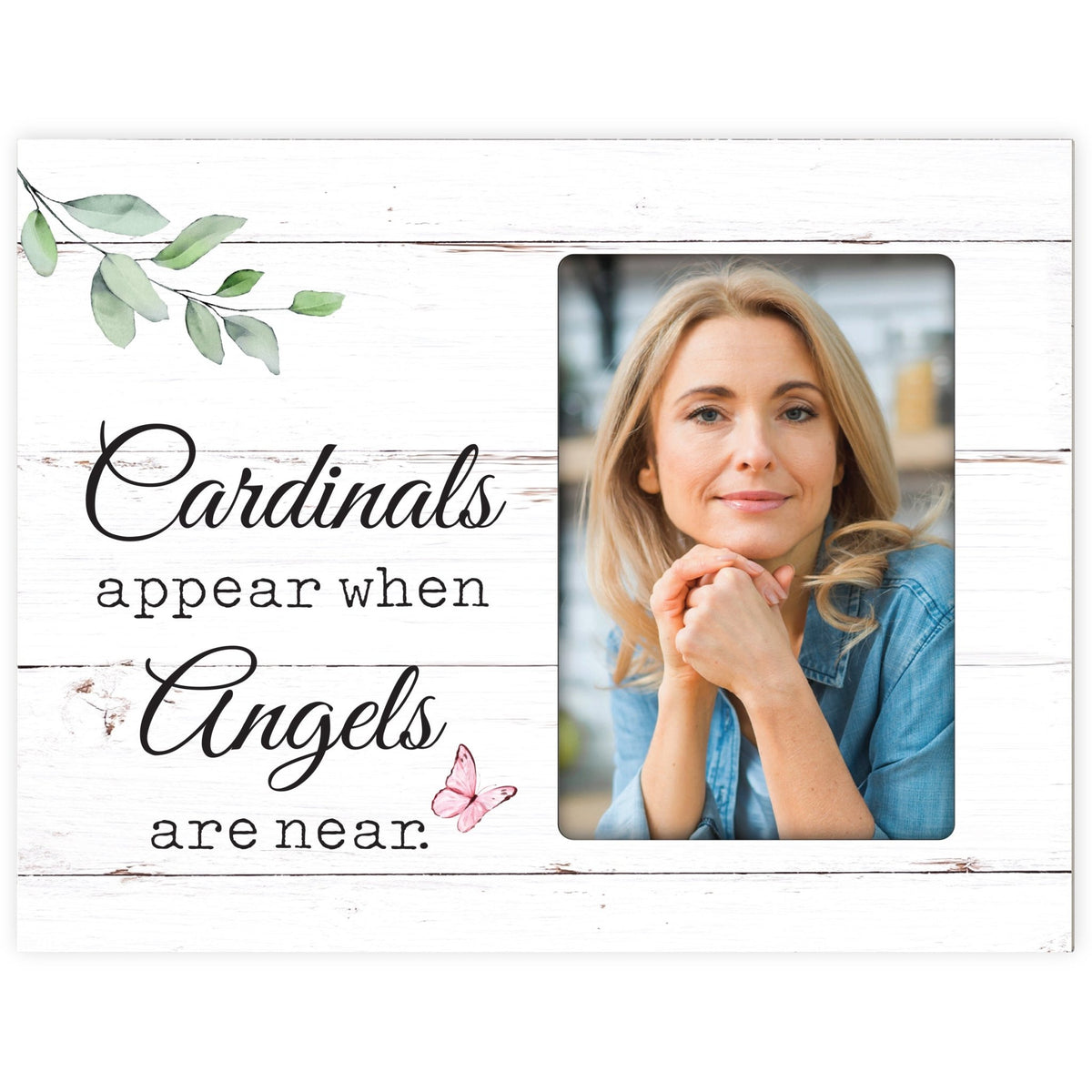 Sentimental Human Memorial Photo Frame Gift Bereavement Gift Idea - Cardinals appear when - LifeSong Milestones
